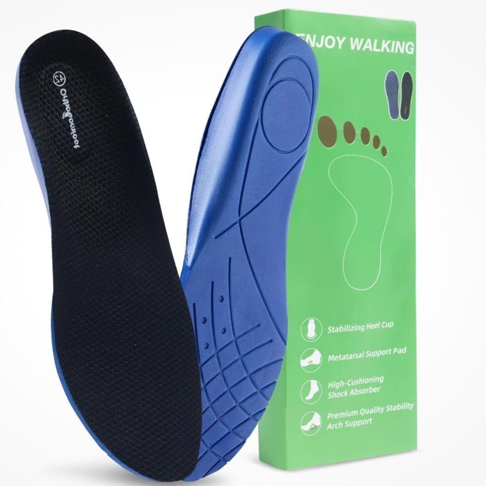 ORTHOCOMFORT INSOLES, All Arch Types, Navy Blue, Size EU42/ M9/W11, NWT